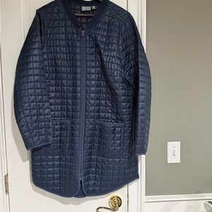 Athleta Navy Quilted Jacket - XL like new